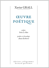 Oeuvre poétique - Xavier Grall
