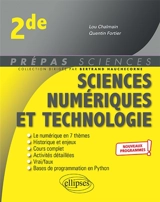 Sciences numériques et technologie 2de : nouveaux programmes - Lou Chalmain