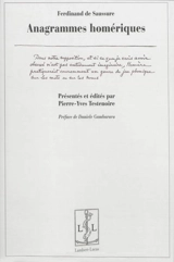 Anagrammes homériques - Ferdinand de Saussure