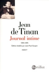 Journal intime : 1894-1895 - Jean de Tinan