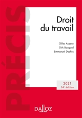 Droit du travail : 2021 - Gilles Auzero