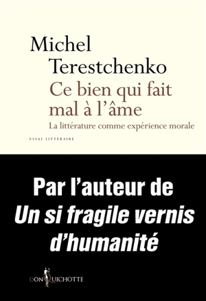 Ce bien qui fait mal à l'âme : la littérature comme expérience morale : essai littéraire - Michel Terestchenko