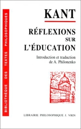 Réflexions sur l'éducation - Emmanuel Kant