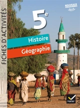 Histoire géographie 5e : fiches d'activités : nouveaux programmes 2016 - David Roussy