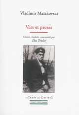 Vers et proses - Vladimir Vladimirovitch Maiakovski