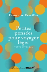 Petites pensées pour voyager léger - Françoise Réveillet