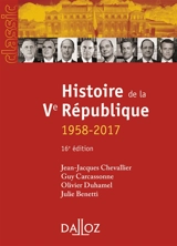 Histoire de la Ve République : 1958-2017